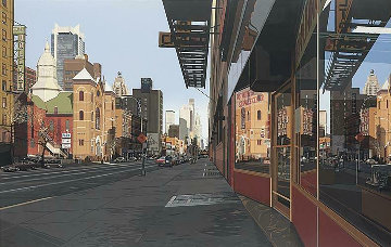 Holland Hotel 1984 47x75 Super Huge Limited Edition Print - Richard Estes Holland Hotel 1984 47x75 Super Huge Limited Edition Print - Richard Estes