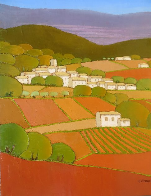 La Provence 2016  25x21 Original Painting by Elizabeth Estivalet
