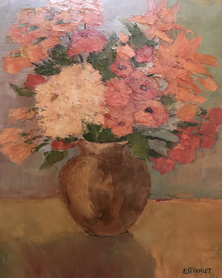 Bouquet De Madame 1999 32x28 Original Painting by Elizabeth Estivalet Bouquet De Madame 1999 32x28 Original Painting by Elizabeth Estivalet