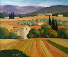 Verger Des Oliviers 1998 26x31 Original Painting by Elizabeth Estivalet - 0