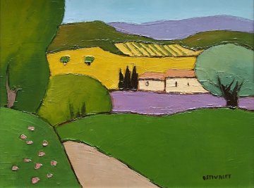 Untitled Landscape 20x16 Original Painting - Elizabeth Estivalet Untitled Landscape 20x16 Original Painting - Elizabeth Estivalet