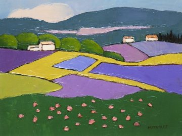 Untitled Landscape 20x16 Original Painting - Elizabeth Estivalet Untitled Landscape 20x16 Original Painting - Elizabeth Estivalet