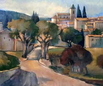 l'entree De Saint Romain En Viennois 1998 Limited Edition Print - Elizabeth Estivalet l'entree De Saint Romain En Viennois 1998 Limited Edition Print - Elizabeth Estivalet