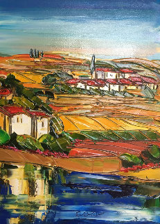 Untitled Landscape 37x29 Original Painting - Maya Eventov Untitled Landscape 37x29 Original Painting - Maya Eventov