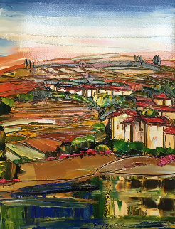 Untitled Landscape 37x29 Original Painting - Maya Eventov Untitled Landscape 37x29 Original Painting - Maya Eventov