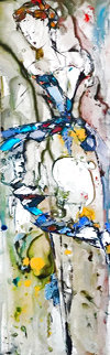 Abstract 2000 12x48 Huge Original Painting - Maya Eventov Abstract 2000 12x48 Huge Original Painting - Maya Eventov