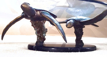 Honu-Honu Bronze Table Sculpture 66 in Sculpture - Dale Evers Honu-Honu Bronze Table Sculpture 66 in Sculpture - Dale Evers