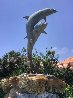 Dolphin Life Size Bronze   Sculpture  1991 84x72 in Huge - Monumental Sculpture by Dale Evers - 4