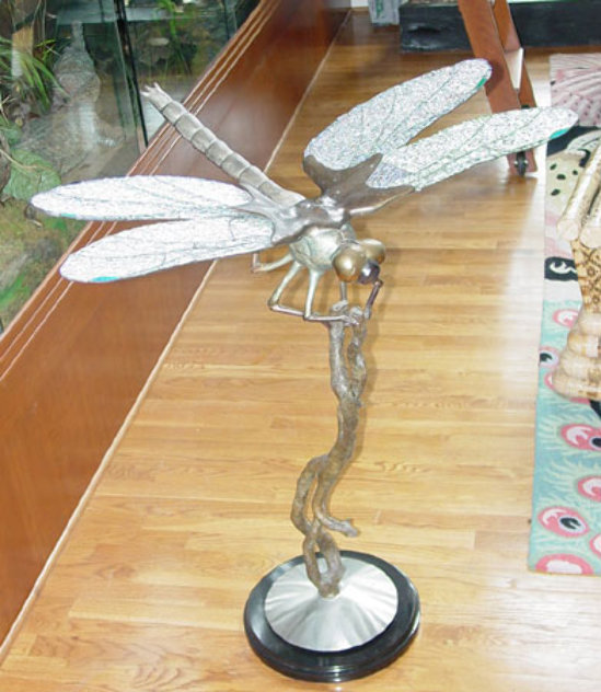 Dragonfly Bronze Sculpture AP 36 in Sculpture by Dale Evers