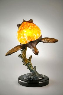 Sea Turtle Unique Bronze Lamp Sculpture 2008 20 in Sculpture - Dale Evers Sea Turtle Unique Bronze Lamp Sculpture 2008 20 in Sculpture - Dale Evers