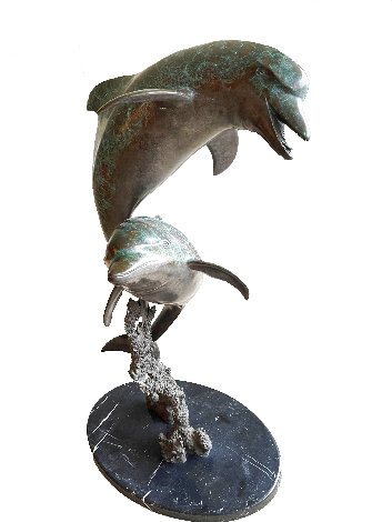 Comin or Goin Bronze Sculpture  1988 54 in - Huge Sculpture - Dale Evers