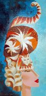 Cat Hat in Blue I 2007 36x18 Original Painting by Alina Eydel - 1 Cat Hat in Blue I 2007 36x18 Original Painting by Alina Eydel - 1