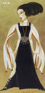 Black And Gold Glamour 2009 41x23 Original Painting - Alina Eydel Black And Gold Glamour 2009 41x23 Original Painting - Alina Eydel