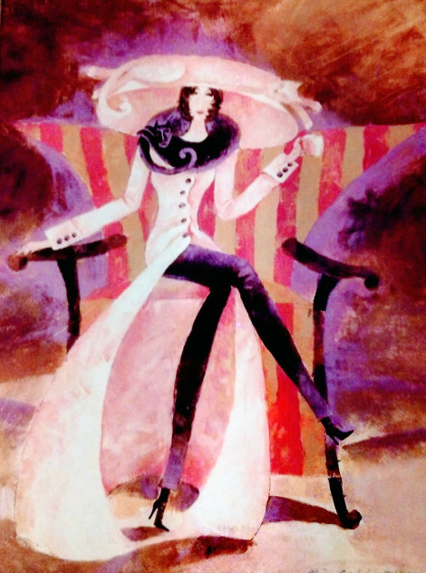 Lady Pink Coat 2003 Limited Edition Print by Alina Eydel