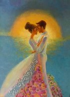 Untitled Painting - Happy Couple 2011 24x18 Original Painting by Alina Eydel - 1 Untitled Painting - Happy Couple 2011 24x18 Original Painting by Alina Eydel - 1