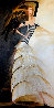 Slim And Tall Sail Dress Design 2005 36x18 Original Painting by Alina Eydel - 0