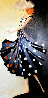 Black And White Glamour Dot 2009 36x18 Original Painting by Alina Eydel - 0