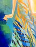 Tropics Inspired: Palm Tree 2009 44x26 - Huge Original Painting by Alina Eydel - 4