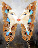 Butterfly Kiss: Atlas Attacus 2015 40x34 Mixed Media on Canvas - Huge - Signed Twice Original Painting by Alina Eydel - 0 Butterfly Kiss: Atlas Attacus 2015 40x34 Mixed Media on Canvas - Huge - Signed Twice Original Painting by Alina Eydel - 0