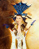 Blue Crown 2004 36x30 Original Painting by Alina Eydel - 0