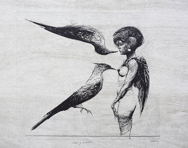 Round Trip (Ida Y Vuelta) 2014 Limited Edition Print by Roberto Fabelo Round Trip (Ida Y Vuelta) 2014 Limited Edition Print by Roberto Fabelo