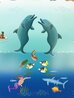 Moorea and Motus 1991 Serigraph - Polinesia Limited Edition Print by Gisela Fabian - 2
