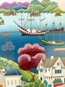 San Francisco Bay 1990 Serigraph - California Limited Edition Print by Gisela Fabian - 3