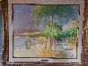 Untitled Seascape 1977 24x29 Original Painting by Louis Fabien - 1