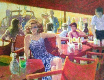 Untitled Painting 1980 44x35 Super Huge Original Painting - Louis Fabien Untitled Painting 1980 44x35 Super Huge Original Painting - Louis Fabien