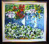 Saló Sul Lago Di Garda 1985 40x36 Original Painting by Athos Faccincani - 1