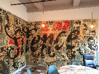 Silence Mural 96x240 Huge Original Painting by FAILE - 0 Silence Mural 96x240 Huge Original Painting by FAILE - 0
