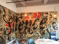 Silence Mural Size  96x240 Huge Original Painting by  FAILE - 0