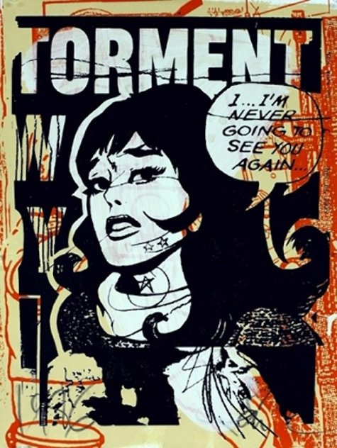 Torment in Orange 2007 Unique Limited Edition Print by  FAILE