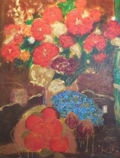 Fleur Rouge 1 1993 Embellished Limited Edition Print - Roy Fairchild-Woodard Fleur Rouge 1 1993 Embellished Limited Edition Print - Roy Fairchild-Woodard