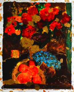 Fleur Rouge 1 1993 Embellished Limited Edition Print - Roy Fairchild-Woodard Fleur Rouge 1 1993 Embellished Limited Edition Print - Roy Fairchild-Woodard