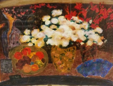 Red And White Flowers 1994 Limited Edition Print - Roy Fairchild-Woodard