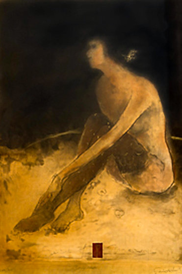 Sitting Nude 1993 Limited Edition Print by Roy Fairchild-Woodard Sitting Nude 1993 Limited Edition Print by Roy Fairchild-Woodard