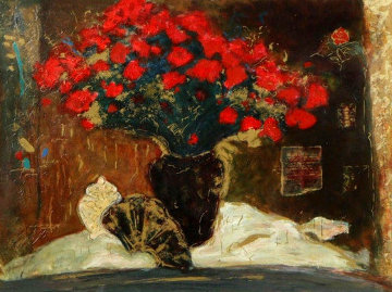Red Flowers Limited Edition Print - Roy Fairchild-Woodard Red Flowers Limited Edition Print - Roy Fairchild-Woodard