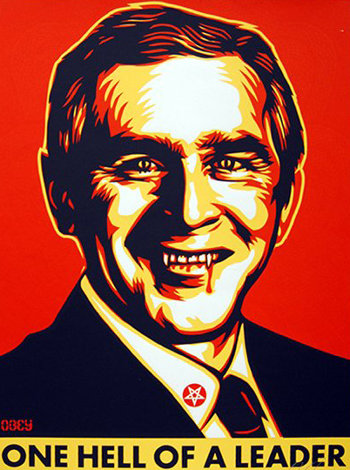 One Hell of a Leader 2004 Limited Edition Print - Shepard Fairey