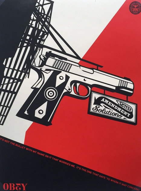 2nd Amendment Solutions 2011 (Gun) Limited Edition Print by Shepard Fairey