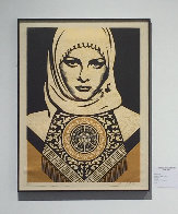 Arab Woman (Gold) 2008 Limited Edition Print by Shepard Fairey - 1 Arab Woman (Gold) 2008 Limited Edition Print by Shepard Fairey - 1