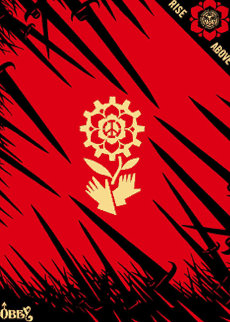 Bayonettes 2006 Limited Edition Print - Shepard Fairey Bayonettes 2006 Limited Edition Print - Shepard Fairey