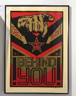 Behind You (Large Format) 2009 Limited Edition Print by Shepard Fairey - 1 Behind You (Large Format) 2009 Limited Edition Print by Shepard Fairey - 1
