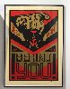 Behind You (Large Format) 2009 Limited Edition Print by Shepard Fairey - 1