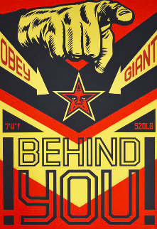 Behind You (Large Format) 2009 Limited Edition Print - Shepard Fairey 