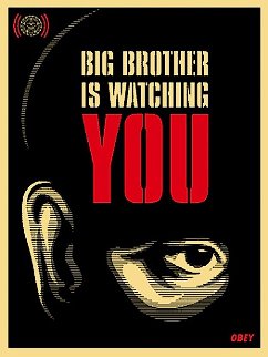 Big Brother is Watching You 2006 Limited Edition Print - Shepard Fairey Big Brother is Watching You 2006 Limited Edition Print - Shepard Fairey