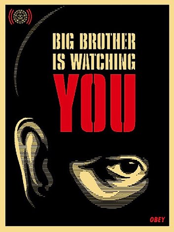 Big Brother is Watching You 2006 Limited Edition Print - Shepard Fairey