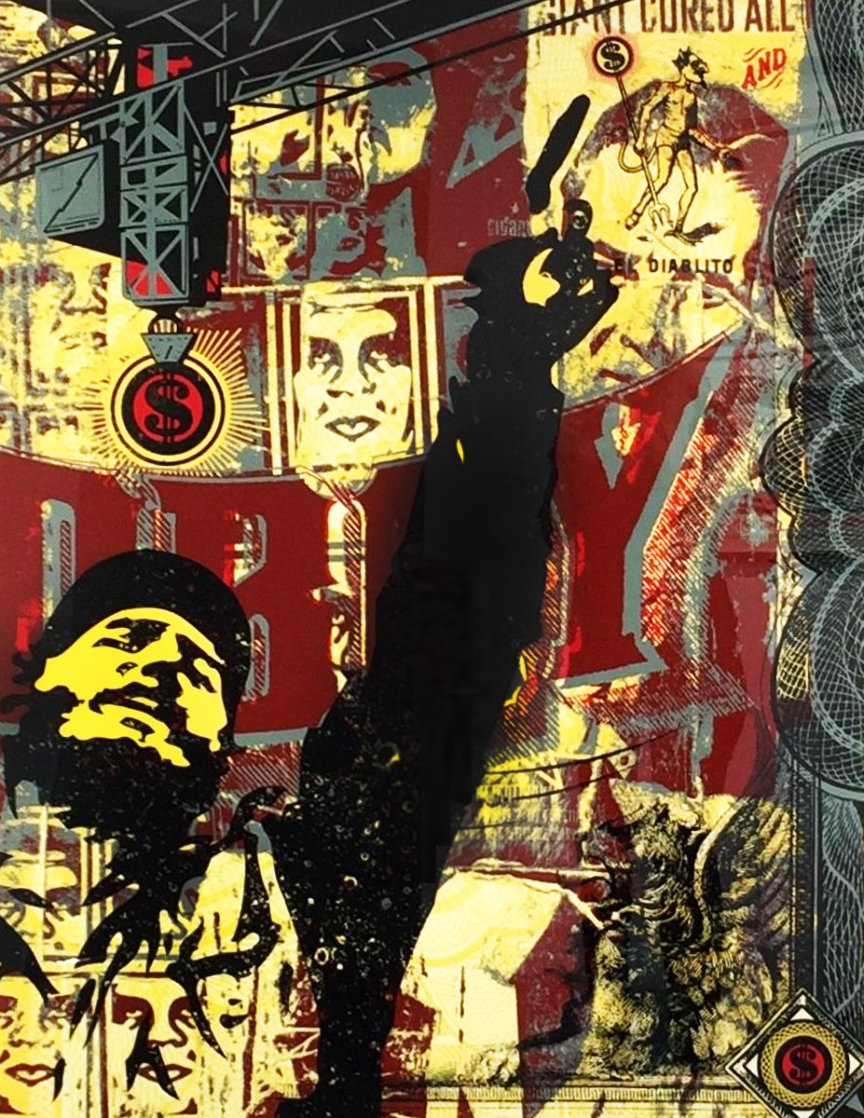 Castro Collage, From This is You God Series (Large Format) 2003 Limited Edition Print by Shepard Fairey Castro Collage, From This is You God Series (Large Format) 2003 Limited Edition Print by Shepard Fairey