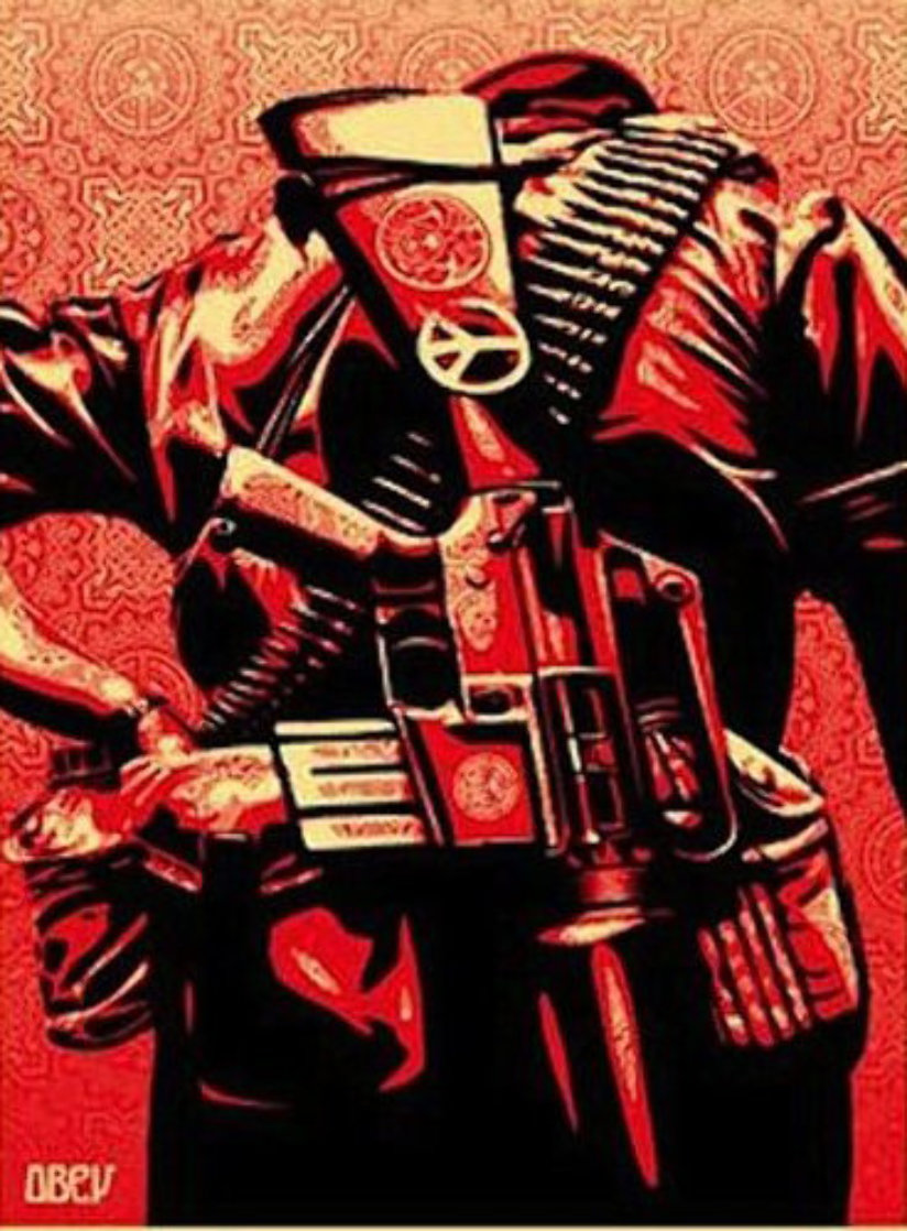 Duality of Humanity #3 2008 Limited Edition Print by Shepard Fairey Duality of Humanity #3 2008 Limited Edition Print by Shepard Fairey