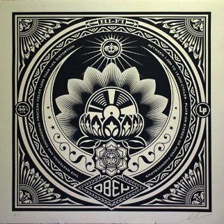 Lotus Album Large Format 2000 Limited Edition Print - Shepard Fairey Lotus Album Large Format 2000 Limited Edition Print - Shepard Fairey